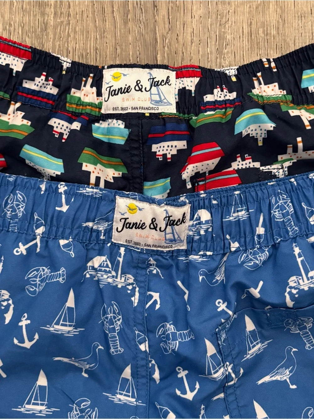 Janie & Jack Swim Shorts Trunks  Boys Size 8 EUC